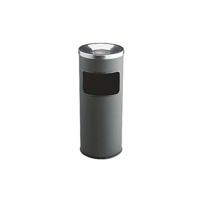 Durable Papierkorb mit Ascher grau, 63 cm