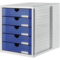 Schubladenbox »SYSTEMBOX« mit 5 Schubladen geschlossen grau, HAN, 23.8x30.5x4.5 cm