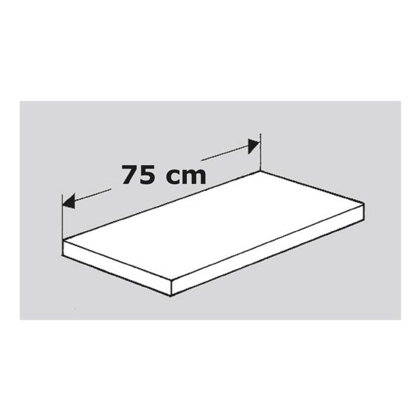 Kerkmann Fachboden für Stahlregal »Stora 100« 30 cm tief schwarz, 75x30 cm