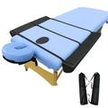 Massage Table Side Arm Extension Support Cushions - Extra Arm Width + Additional Armrest Extender Bolster Support - Adjustable + Fits All Tables + Mobile + Lightweight + Portable Accessory (Navy)