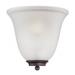 Nuvo Lighting 65375 - 1 Light Mahogany Bronze Frosted Glass Shade Wall Sconce Light Fixture (Empire - 1 Light Wall Sconce - Mahogany Bronze w/ Frosted Glass)