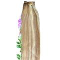 Forever Young UK Premium Weft Human Hair Extension Full Head Weft Caramel Blonde Mix 18/613# (20")