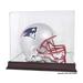 New England Patriots 2017 AFC Champions Mahogany Helmet Logo Display Case