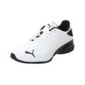 PUMA Men's Sport Shoes VIZ RUNNER Road Running Shoes, PUMA WHITE-PUMA BLACK, 40.5
