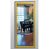 Brayden Studio® Beveled Vintage Wall Mirror, Wood in Yellow | 63.5 H x 29 W x 1.25 D in | Wayfair BRYS8879 34936679