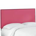 Brayden Studio® Keele Panel Headboard Upholstered/Cotton in Pink/Black | 51 H x 56 W x 4 D in | Wayfair BRSD3837 26427990