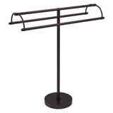 Allied Brass Double Arm Free Standing Towel Stand Metal in Brown | 34.2 H x 10 D in | Wayfair TS-31-ABZ