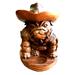 D-Art Collection Bulldog Cowboy Statue Wood in Brown/Gray | 19 H x 12.5 W x 12.5 D in | Wayfair DA-ST 1100