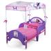 Delta Children Disney Minnie Mouse Bow-tique Convertible Toddler Bed Plastic/Metal in Indigo/Pink | 51 H x 28.5 W x 53 D in | Wayfair BB87165MN