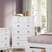 Glory Furniture Bucknell 3 Drawer 37" W Chest Wood in White | 53 H x 37 W x 18 D in | Wayfair G5975-CH