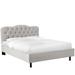 Willa Arlo™ Interiors Pires Tufted Upholstered Low Profile Platform Bed Polyester in Black | 41 H x 56 W x 78 D in | Wayfair