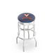 Holland Bar Stool NCAA Bar & Counter Stool Plastic/Acrylic/Leather/Metal/Faux leather in Gray | 30 H x 18 W x 18 D in | Wayfair L7C3C30WrtStU