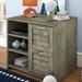 Harriet Bee Felecia 2 Drawer Dresser w/ Media Shelf Wood/Solid Wood in Brown/Gray/Green | 27.5 H x 30 W x 22.5 D in | Wayfair HBEE3516 40481902