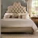 Hooker Furniture Sanctuary Standard Bed Upholstered/Cotton/Linen in Brown | 82.75 H x 80 W x 89.5 D in | Wayfair 3016-90860