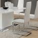 Infini Furnishings Modern Dining Chair Faux Leather/Upholstered in White | 43.75 H x 17 W x 19.75 D in | Wayfair INC100515WHT