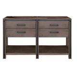 Sagehill Designs Urban Metallo 60" Double Bathroom Vanity Base Only Wood/Solid Wood in Brown | 34 H x 60 W x 21 D in | Wayfair UM6021D