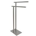 Kingston Brass Edenscape Double Freestanding Towel Stand Metal in Gray | 28.5 H x 1.38 D in | Wayfair SCC6038