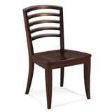 Latitude Run® Sofian Solid Wood Ladder Back Side Chair Wood in Brown | 35.25 H x 24 W x 21 D in | Wayfair LDER3084 42058625