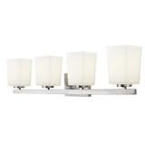 Latitude Run® Cartwright 4-Light Vanity Light in Gray | 8 H x 31 W x 6.5 D in | Wayfair LTDR3895 40316807