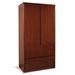 Latitude Run® Jusino Contemporary Storage Cabinet Wood in Brown/Red | 70 H x 37 W x 19 D in | Wayfair LDER4334 42460298
