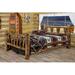 Loon Peak® Glacier Country Collection Pine Bed Wood in Brown/Green | 47 H x 80 W x 94 D in | Wayfair LNPK8262 39526012