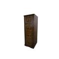 Foundry Select Rafeef 4-Drawer Vertical Filing Cabinet Wood in Brown | 54.75 H x 18.25 W x 22 D in | Wayfair LOON4475 29090313