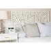 David Francis Furniture Tiffany Wicker/Rattan Open-Frame Headboard Wicker/Rattan in White | 60 H x 80 W x 1.5 D in | Wayfair B4300-K-S101