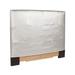 Latitude Run® Shimmer Panel Headboard Faux Leather/Upholstered in White | 48 H x 42 W x 3 D in | Wayfair LATT6680 38485610