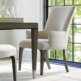 Lexington Ariana Bellamy Arm Chair Upholstered/Fabric in Brown/Gray | 40 H x 24 W x 28 D in | Wayfair 732-883-01