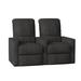 Latitude Run® Home Theater Row Seating (Row of 2), Leather in Brown | 42 H x 61 W x 39 D in | Wayfair LTTN3389 45520628