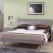 Hokku Designs Orean Platform Bed Upholstered in Gray | 37.4 H x 57.6 W x 80.1 D in | Wayfair LRUN1241 38959329