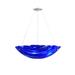 Orren Ellis Kayme Azul Handkerchief 4-Light Single Bowl Pendant in Blue/Gray | 24 H x 24 W x 24 D in | Wayfair 107083
