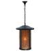 Meyda Lighting 1 - Light Lantern Cylinder Pendant, Metal in Brown | 32 H x 17.5 W x 17.5 D in | Wayfair 108098