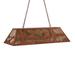 Meyda Lighting Old Forge 6 - Light Pool Table Linear Pendant in Brown/Gray | 22 H x 48 W x 17 D in | Wayfair 79726