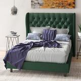 Mercury Row® Carswell Tufted Upholstered Low Profile Standard Bed Metal | 55 H x 78 W x 89 D in | Wayfair MCRW6385 42896939