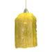 Meyda Lighting Metro Fusion 1 - Light Unique/Statement Geometric Pendant Glass in Yellow | 13.5 H x 5 W x 5 D in | Wayfair 19474