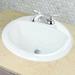 Nantucket Sinks Great Point Vitreous China Oval Drop-In Bathroom Sink w/ Overflow | 8.25 H x 20.25 W x 17.25 D in | Wayfair DI2017-4