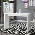 Wade Logan® Aminia Counter Height Dining Table Wood in White | 40 H x 60 W x 18 D in | Wayfair C2AD91DF45EC4B0197C4E6AA758C7F92