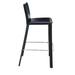 Nuevo Bridget Bar & Counter Stool Upholstered/Metal in White/Black | 36 H x 17 W x 21.8 D in | Wayfair HGAF150