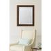Melissa Van Hise Bead Napa Resin Frame Wall Mirror Resin in Black/Brown | 35 H x 29 W x 2 D in | Wayfair MIR3642228