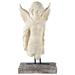 One Allium Way® Hand crafted Garden Angel Bust Statue Stone in Gray/White | 28.5 H x 16 W x 7.5 D in | Wayfair OAWY8375 38017526