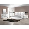 Orren Ellis Kajal Platform 5 Piece Bedroom Set Upholstered in Brown/Gray/White | California King | Wayfair ORNE3231 41927269