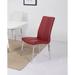 Orren Ellis Aiiva Side Chair Faux Leather in Red | 37.01 H x 17.52 W x 25.39 D in | Wayfair ORNE2560 41569681