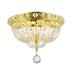 Rosdorf Park Cheshire 4 - Light 10" Unique/Statement Bowl Flush Mount Crystal in Yellow | 8 H x 10 W x 10 D in | Wayfair ROSP5252 42690689