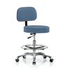 Perch Chairs & Stools Height Adjustable Exam Stool w/ Foot Ring Metal in Blue | 41.25 H x 24 W x 24 D in | Wayfair WTBAC2-BNEF-FR