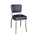 Richardson Seating Retro Home Vinyl Side Chair Faux Leather/Upholstered in Black | 31 H x 15.5 W x 19.5 D in | Wayfair 4210BLK