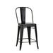 Trent Austin Design® Jamil 26.25" Counter Stool Metal in Black | 42.5 H x 21 W x 22 D in | Wayfair TADN2474 26855681