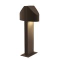 SONNEMAN Inside-Out Shear Metal Bollard Light Metal in Brown | 16 H x 3.5 W x 7.25 D in | Wayfair 7315.72-WL