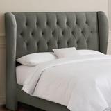 Skyline Furniture Sainte-Chapelle Wingback Headboard Upholstered/Metal/Polyester in Gray | 54.5 H x 65.5 W x 14 D in | Wayfair 412QVPWTR