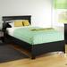 South Shore Libra Twin Platform Bed Wood in Black | 36.25 H x 45 W x 79 D in | Wayfair 3870189